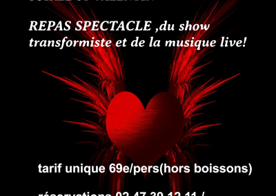 SAINT VALENTIN repas spectacle