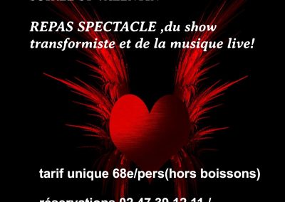 SAINT VALENTIN repas spectacle