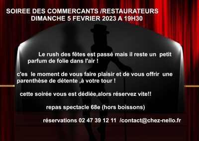 SOIRE DES COMMERCANTS /RESTAURATEURS