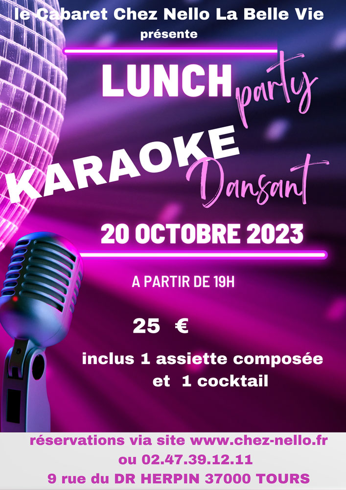 Affiche KARAOKE DANSANT