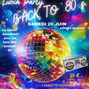 Affiche BACK TO 80'S SOIRÉE FESTIVE ET DANSANTE
