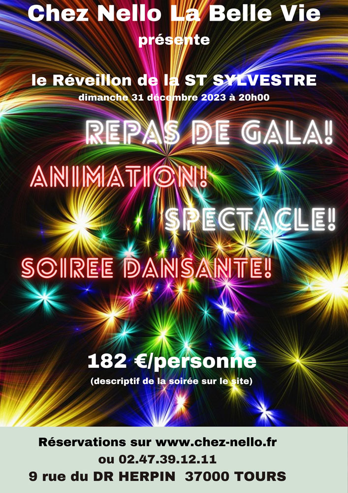 Affiche REVEILLON DE LA ST SYLVESTRE