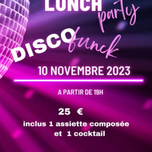 Affiche LUNCH PARTY DISCO FUNK