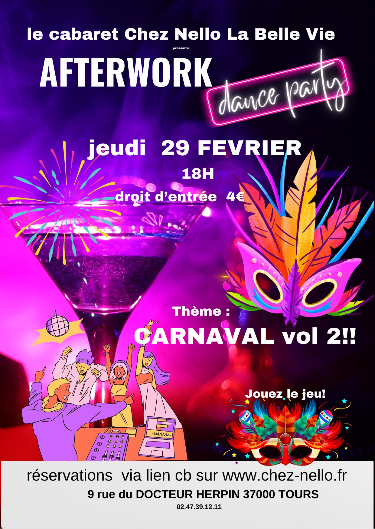 Affiche AFTER WORK CARNAVAL VOL 2!!