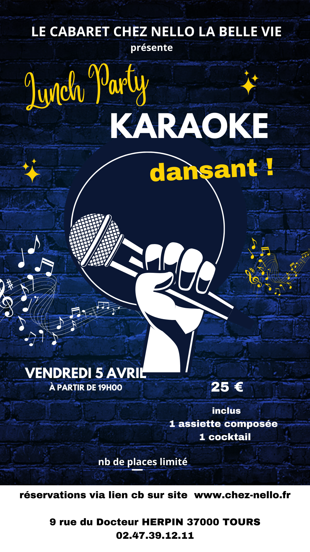 Affiche LUNCH PARTY KARAOKE