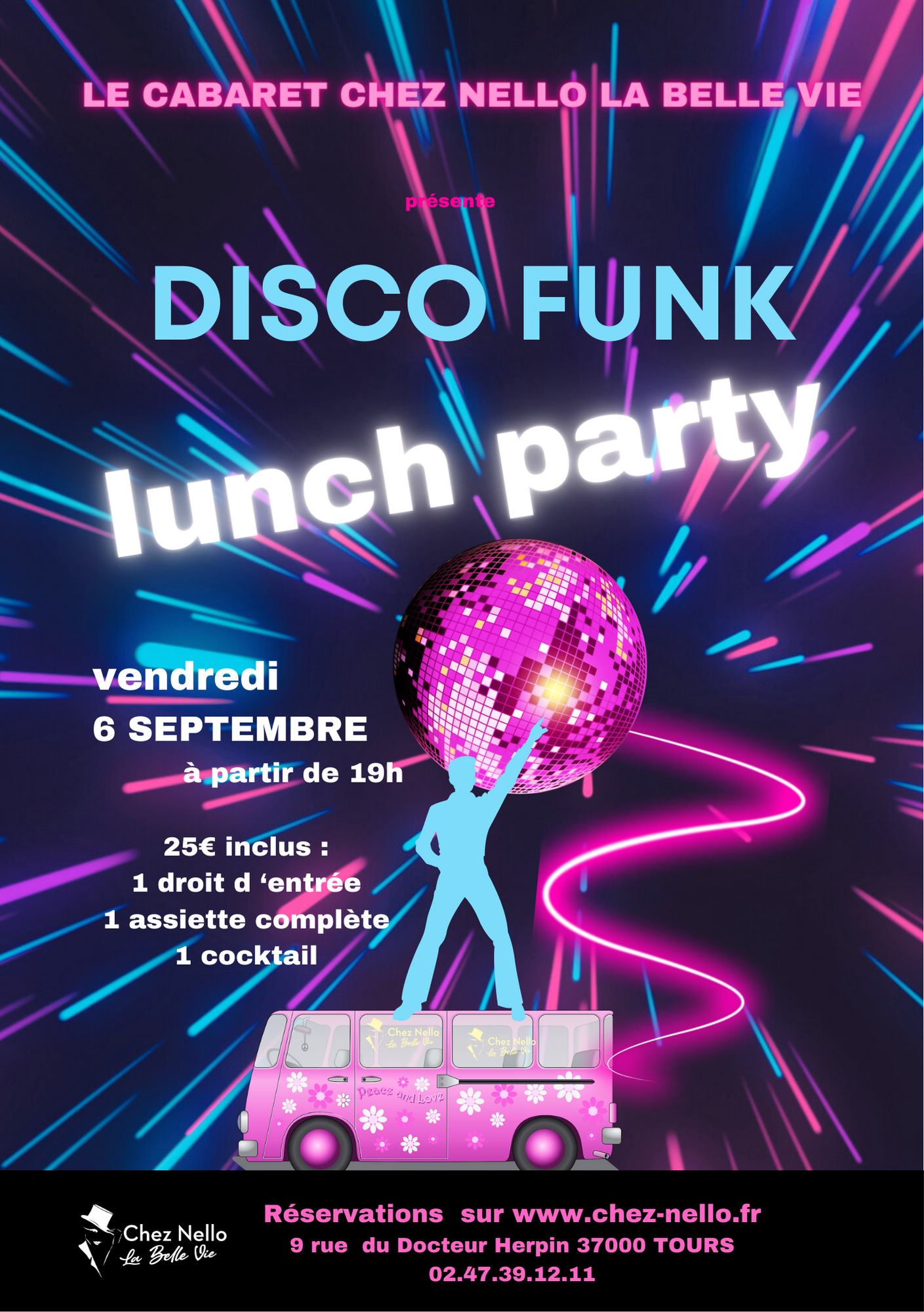 Affiche LUNCH PARTY DISCO FUNK