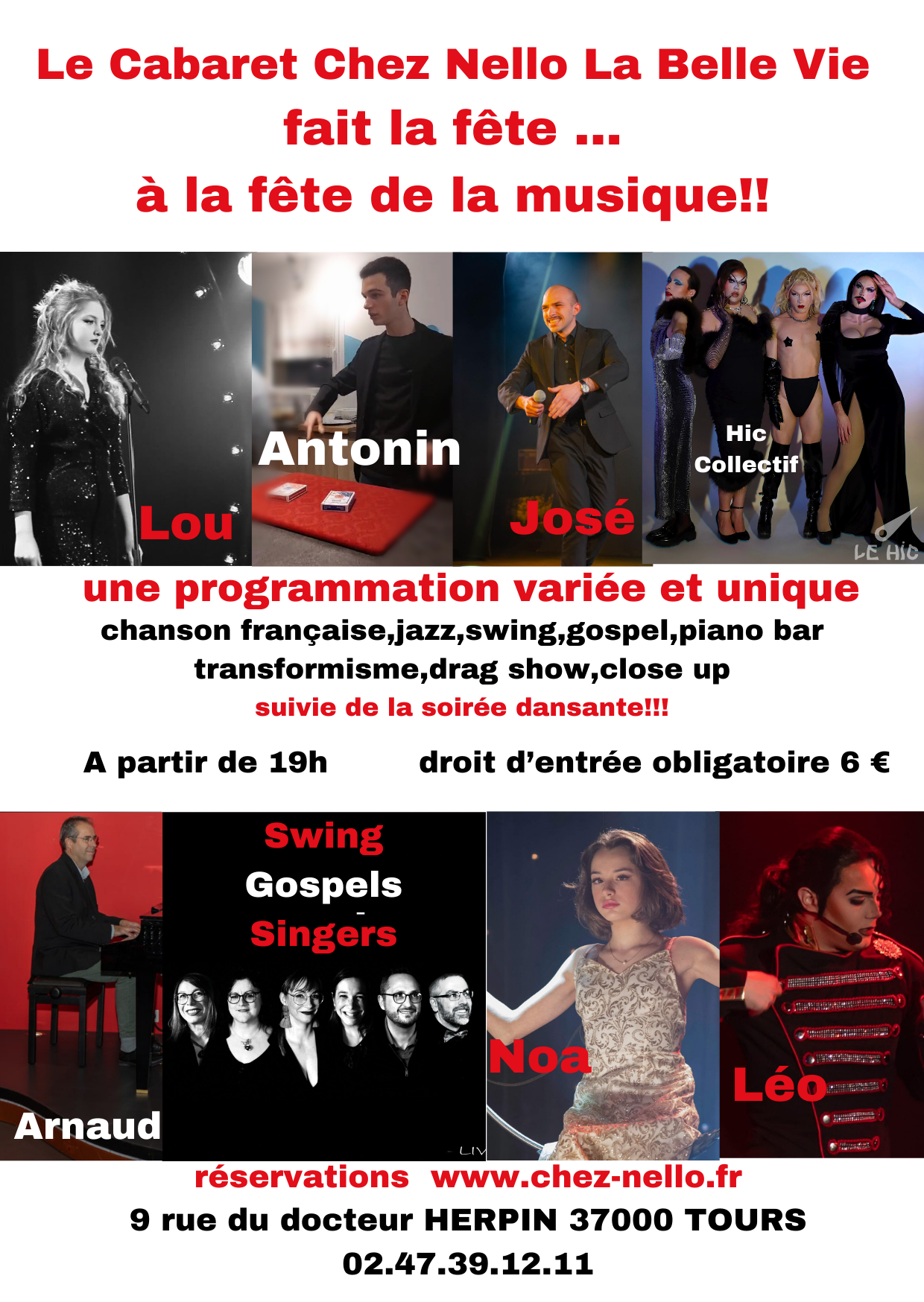 Affiche FETE DE LA MUSIQUE LUNCH PARTY
