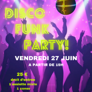 Affiche LUNCH PARTY DISCO FUNK