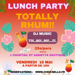Affiche RHUM PARTY