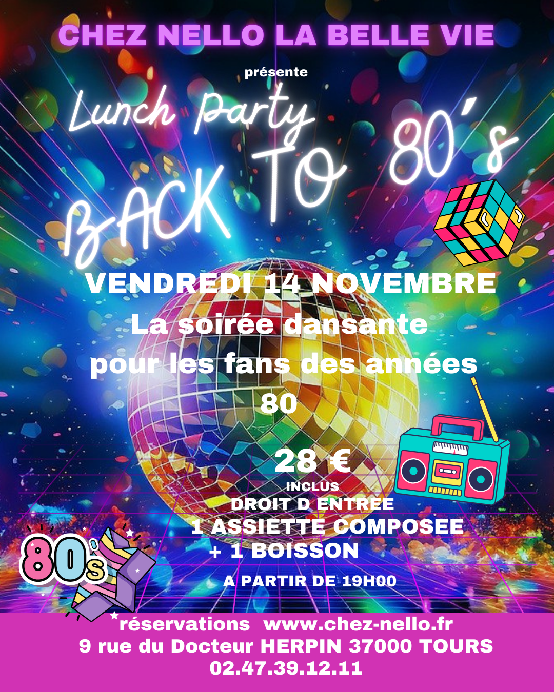 Affiche BACK TO 80 S