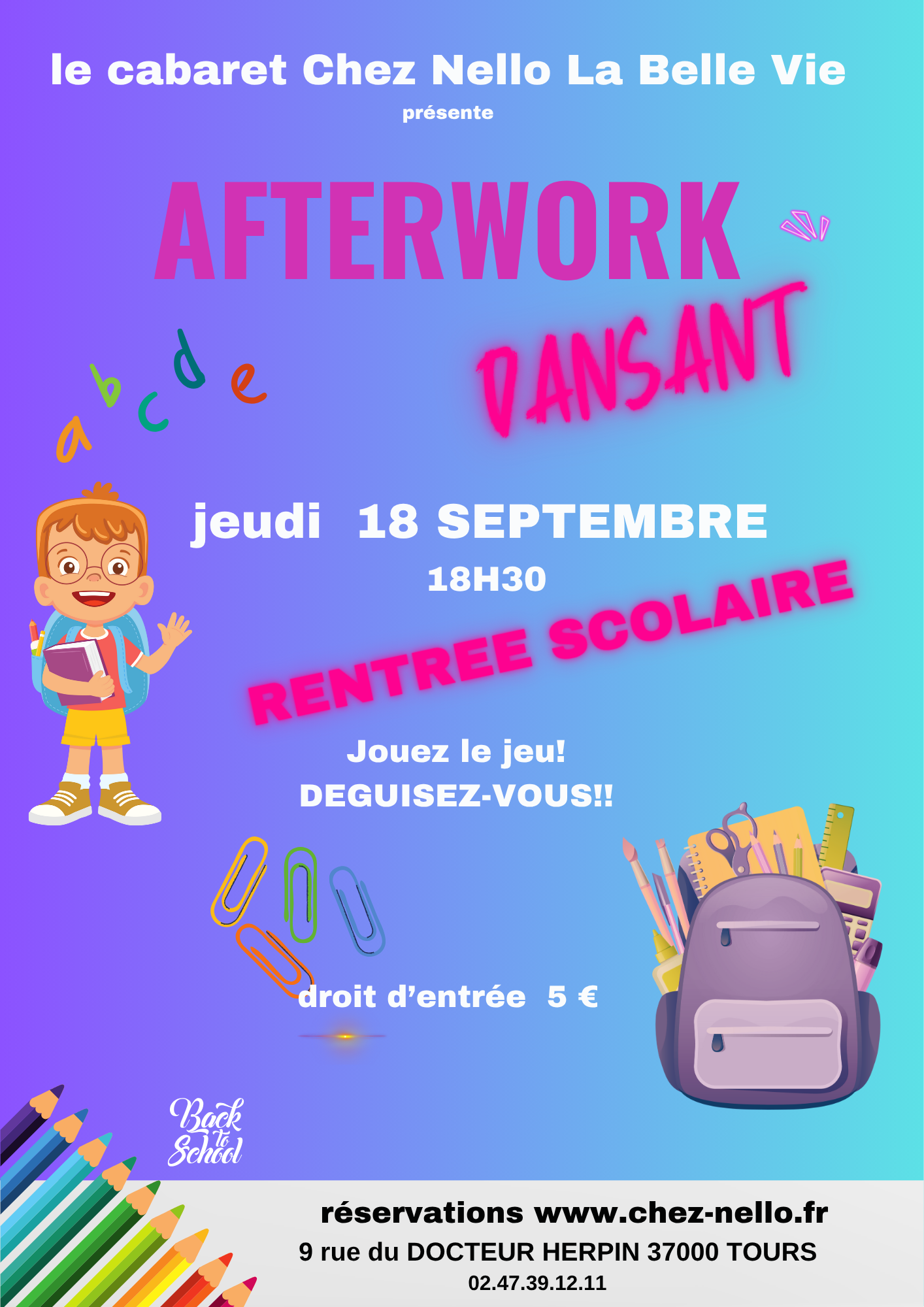 Affiche Afterwork dansant
