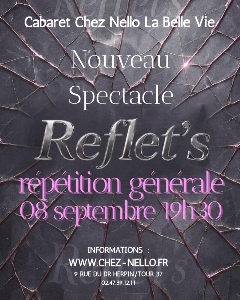 REPETITION GENERALE NOUVEAU SPECTACLE  » REFLET’S »